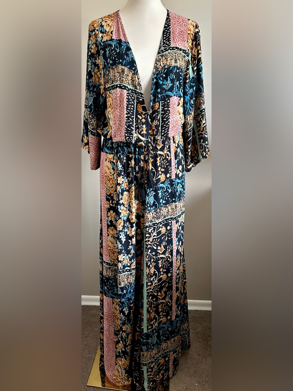 Jaase Australia Fern Willow Clay Floral Jumpsuit